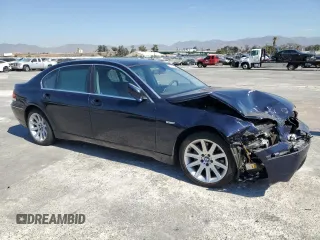2003 BMW 7 Series 745Li with VIN WBAGN63433DS44768, listed as a Copart auction lot 73611704 with Not Provided miles and Salvage Title. Bid and sale history available at carsss.com. Image 4.