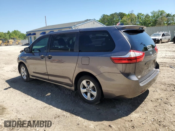 2019 Toyota Sienna L with VIN 5TDZZ3DC1KS991616, listed as a Copart auction lot 52879285 with Not Provided miles and Salvage Title. Bid and sale history available at DreamBid. Image 2.