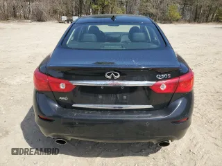 2014 Infiniti Q50 Premium with VIN JN1BV7AR0EM685524, listed as a Copart auction lot 53680535 with 175,661 mi miles and Clean Title. Bid and sale history available at carsss.com. Image 6.