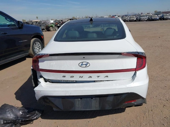 2023 Hyundai Sonata N Line with VIN KMHL14JC6PA262664, listed as a IAAI auction lot 41550278 with 54,647 mi miles. Bid and sale history available at carsss.com. Image 16.