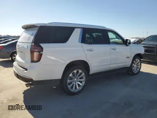 2023 Chevrolet Tahoe Premier with VIN 1GNSKSKD3PR144704, listed as a Copart auction lot 50347615 with 48,937 mi miles and Salvage title. Bid and sale history available at DreamBid. Image 3.