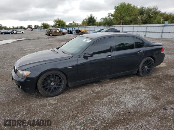 2008 BMW 7 Series 750Li with VIN WBAHN83508DT77682, listed as a Copart auction lot 72649744 with 176,832 mi miles and Clean Title. Bid and sale history available at DreamBid. Image 1.