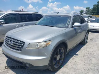 2005 Infiniti FX with VIN JNRAS08W35X203311, listed as a IAAI auction lot 42567657 with Not provided miles and . Bid and sale history available at DreamBid. Image 2.