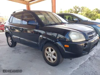 2005 Hyundai Tucson GLS with VIN KM8JN12D55U043756, listed as a IAAI auction lot 41971277 with NaN miles. Bid and sale history available at carsss.com. Image 1.