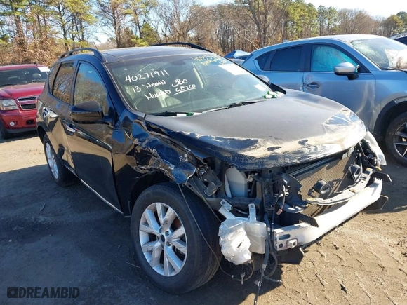 2013 Nissan Murano SL with VIN JN8AZ1MW9DW319516, listed as a IAAI auction lot 40953487 with 105,969 mi miles. Bid and sale history available at carsss.com. Image 6.