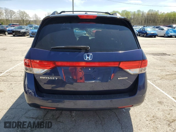 2014 Honda Odyssey Touring with VIN 5FNRL5H96EB068651, listed as a Copart auction lot 51649735 with 157,213 mi miles and Salvage title. Bid and sale history available at DreamBid. Image 6.