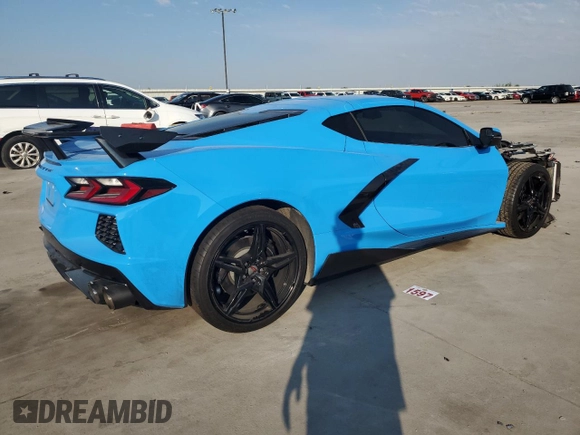 2022 Chevrolet Corvette 1LT with VIN 1G1YA2D43N5106700, listed as a Copart auction lot 67166383 with 17,482 mi miles. Bid and sale history available at carsss.com. Image 3.