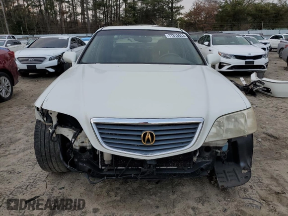 2000 Acura RL with VIN JH4KA9650YC016236, listed as a Copart auction lot 77816643 with 165,172 mi miles and Salvage Title. Bid and sale history available at carsss.com. Image 5.