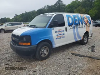 2017 Chevrolet Express Cargo with VIN 1GCWGAFF9H1269949, listed as a Copart auction lot 48527435 with 231,364 mi miles and Salvage title. Bid and sale history available at DreamBid. Image 1.