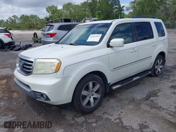 2012 Honda Pilot Touring with VIN 5FNYF3H9XCB035494, listed as a IAAI auction lot 42011362 with 271,887 mi miles and . Bid and sale history available at carsss.com. Image 2.