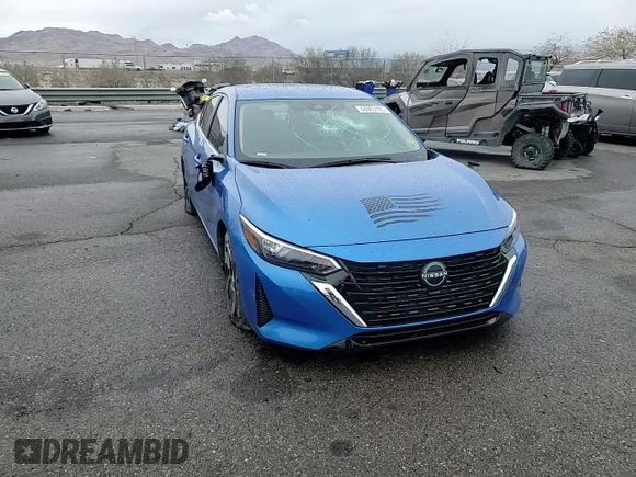 2024 Nissan Sentra SV with VIN 3N1AB8CV9RY220182, listed as a Copart auction lot 48985185 with 37,616 mi miles and Salvage Title. Bid and sale history available at DreamBid. Image 11.