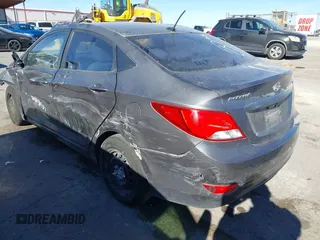 2016 Hyundai Accent SE with VIN KMHCT4AE9GU963659, listed as a IAAI auction lot 41212403 with 110,322 mi miles and . Bid and sale history available at DreamBid. Image 3.