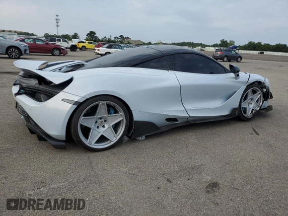 2019 McLaren 720S z VIN SBM14DCAXKW003449, wystawiony jako Copart lot #67229694 z przebiegiem 56 091 mil mil oraz Szkody całkowita. Historia ofert i sprzedaży dostępna na DreamBid. Obrazek 3.