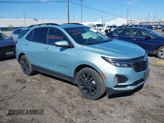 2022 Chevrolet Equinox RS z VIN 2GNAXWEV0N6129532, wystawiony jako IAAI lot #42102209 z przebiegiem 66 508 mil mil oraz . Historia ofert i sprzedaży dostępna na DreamBid. Obrazek 1.