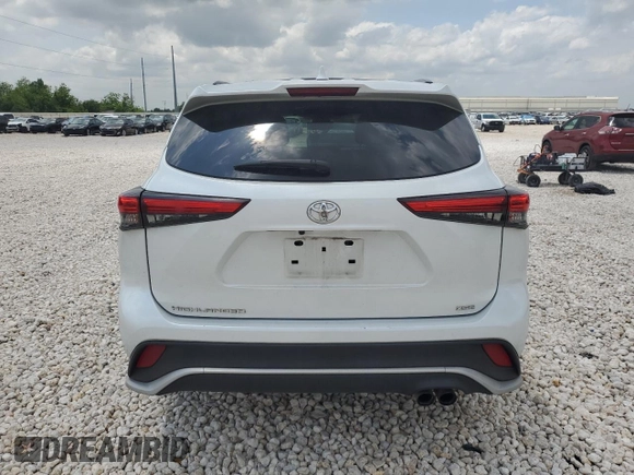 2022 Toyota Highlander XSE with VIN 5TDJZRAH7NS097169, listed as a Copart auction lot 54572455 with 86,007 mi miles and Salvage title. Bid and sale history available at DreamBid. Image 6.