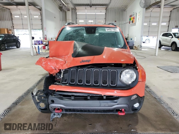 2015 Jeep Renegade Trailhawk with VIN ZACCJBCTXFPB80067, listed as a Copart auction lot 64927985 with Not provided miles and Salvage title. Bid and sale history available at DreamBid. Image 5.