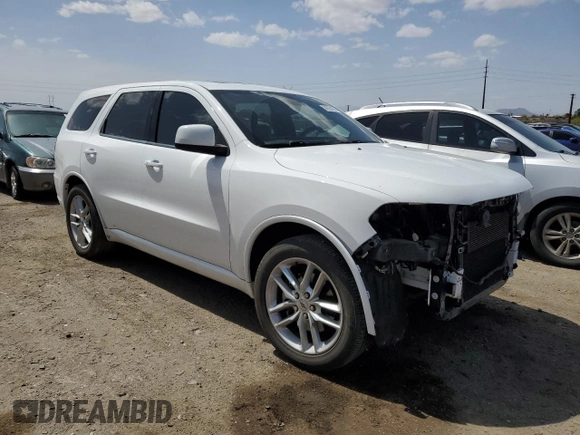 2022 Dodge Durango GT Plus with VIN 1C4RDHDG2NC131177, listed as a Copart auction lot 50929455 with 37,715 mi miles and Salvage Title. Bid and sale history available at DreamBid. Image 4.