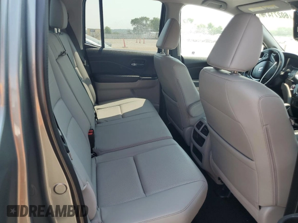 2017 Honda Ridgeline RTL-E with VIN 5FPYK3F74HB039715, listed as a Copart auction lot 60271415 with 56,892 mi miles and Salvage title. Bid and sale history available at DreamBid. Image 10.