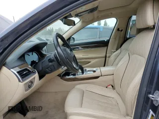 2016 BMW 7 Series 740i with VIN WBA7E2C52GG504213, listed as a Copart auction lot 53120313 with 55,933 mi miles. Bid and sale history available at carsss.com. Image 7.