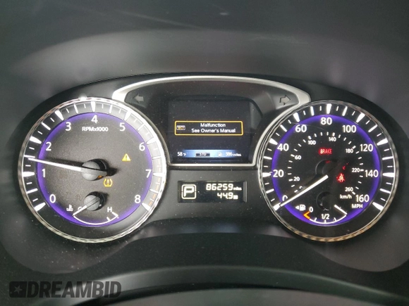 2017 Infiniti QX60 with VIN 5N1DL0MM7HC519445, listed as a Copart auction lot 54736295 with 86,259 mi miles and Clean Title. Bid and sale history available at carsss.com. Image 9.