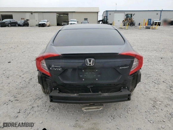 2021 Honda Civic Sedan Sport with VIN 19XFC2F80ME203185, listed as a Copart auction lot 49065335 with 68,823 mi miles and Salvage Title. Bid and sale history available at carsss.com. Image 6.