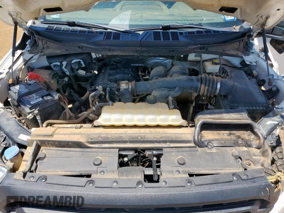 2022 Ford F-150 XL with VIN 1FTMF1CB8NKE12827, listed as a Copart auction lot 57068575 with 83,742 mi miles and Salvage title. Bid and sale history available at DreamBid. Image 11.