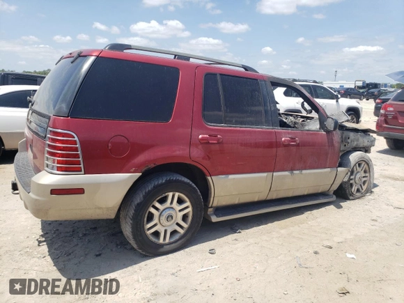 2004 Mercury Mountaineer Convenience z VIN 4M2ZU86K04ZJ53671, wystawiony jako Copart lot #54557315 z przebiegiem Nie podano mil oraz Szkoda całkowita • Salvage title. Historia ofert i sprzedaży dostępna na DreamBid. Obrazek 3.