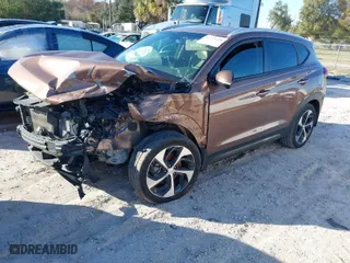 2016 Hyundai Tucson Limited with VIN KM8J33A29GU105194, listed as a IAAI auction lot 41214305 with 65,452 mi miles. Bid and sale history available at carsss.com. Image 2.