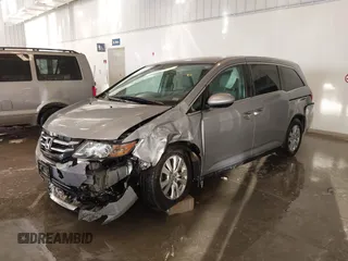 2016 Honda Odyssey EX z VIN 5FNRL5H48GB146659, wystawiony jako IAAI lot #41619759 z przebiegiem 230 679 mil mil oraz . Historia ofert i sprzedaży dostępna na DreamBid. Obrazek 2.