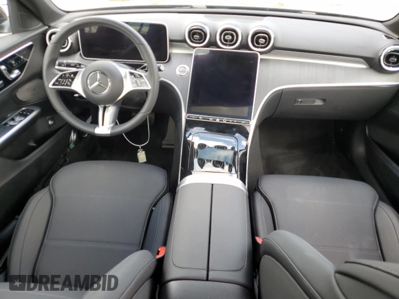 2025 Mercedes-Benz C 300 with VIN W1KAF4GBXSR252554, listed as a Copart auction lot 52370245 with 1,401 mi miles and Salvage Title. Bid and sale history available at DreamBid. Image 8.