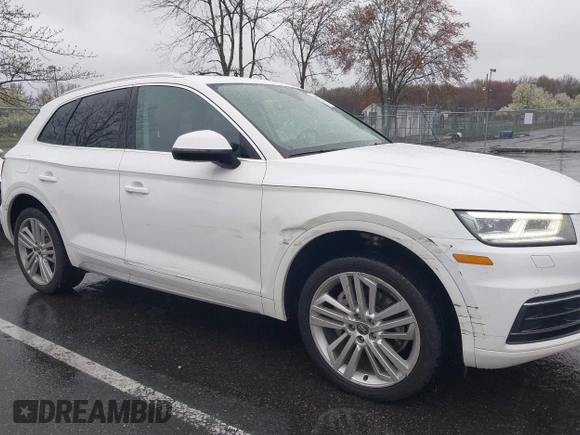 2018 Audi Q5 Premium Plus with VIN WA1BNAFY2J2111095, listed as a IAAI auction lot 41977544 with 107,852 mi miles. Bid and sale history available at carsss.com. Image 6.
