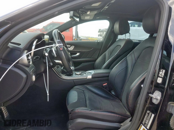 2018 Mercedes-Benz C 43 AMG with VIN 55SWF6EB2JU257667, listed as a Copart auction lot 51539385 with 48,258 mi miles and Salvage title. Bid and sale history available at DreamBid. Image 7.