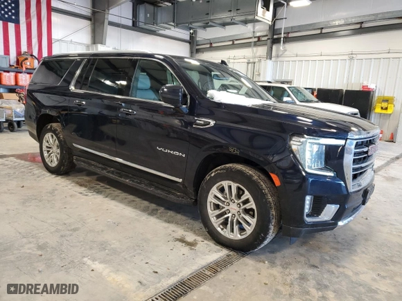 2023 GMC Yukon XL SLT with VIN 1GKS2GKD2PR156627, listed as a Copart auction lot 87651105 with 69,317 mi miles and Clean Title. Bid and sale history available at carsss.com. Image 4.