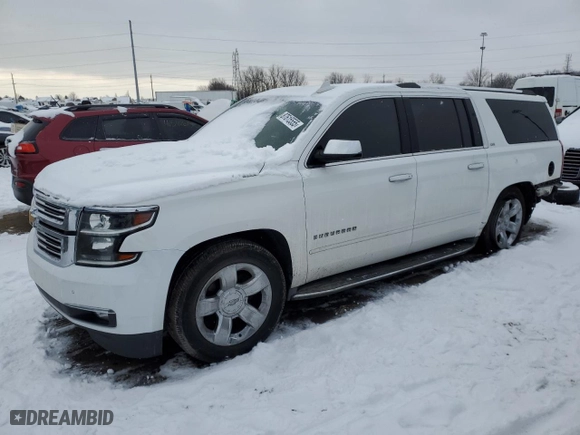 2016 Chevrolet Suburban LTZ with VIN 1GNSKJKC1GR119253, listed as a Copart auction lot 87615555 with 138,753 mi miles and Clean Title. Bid and sale history available at carsss.com. Image 1.