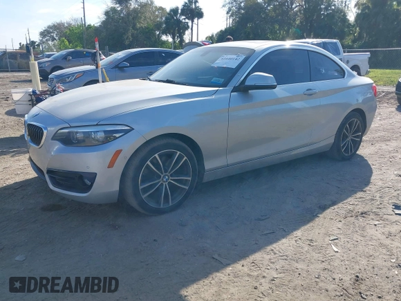 2018 BMW 2 Series 230i with VIN WBA2J1C50JVD09863, listed as a IAAI auction lot 41640142 with 110,432 mi miles. Bid and sale history available at carsss.com. Image 17.