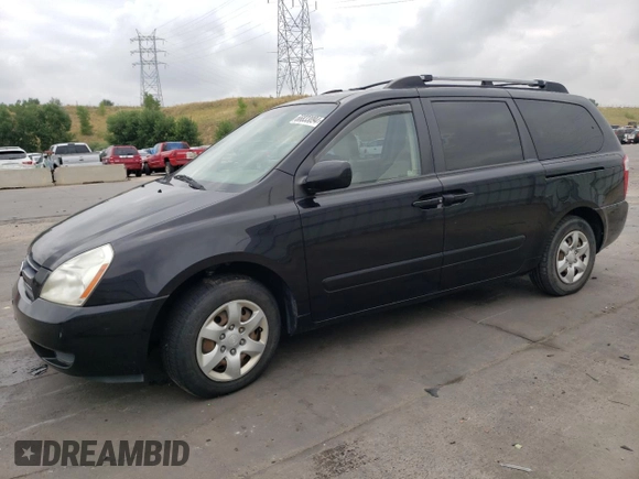 2007 Kia Sedona EX with VIN KNDMB233176164457, listed as a Copart auction lot 66833094 with 203,031 mi miles and Clean Title. Bid and sale history available at carsss.com. Image 1.