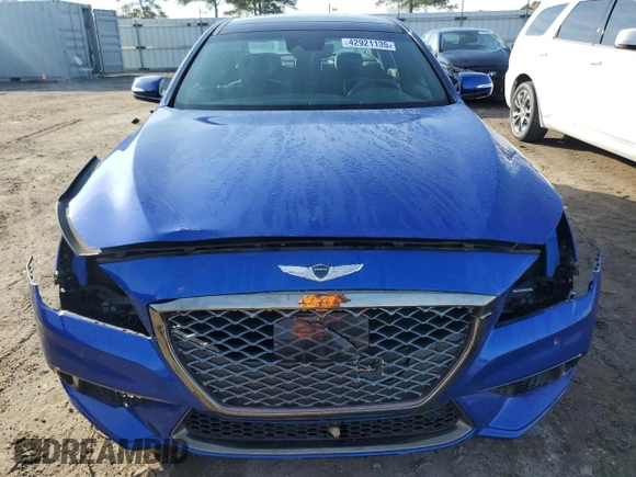 2020 Genesis G80 3.8L with VIN KMTFN4JE6LU328793, listed as a Copart auction lot 42921135 with 61,063 mi miles and Salvage Title. Bid and sale history available at DreamBid. Image 5.