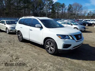 2020 Nissan Pathfinder SV with VIN 5N1DR2BN0LC614007, listed as a IAAI auction lot 41262210 with 88,350 mi miles. Bid and sale history available at carsss.com. Image 1.