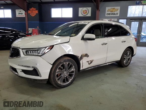 2017 Acura MDX Technology with VIN 5FRYD4H55HB009013, listed as a Copart auction lot 50069845 with 144,380 mi miles and Salvage Title. Bid and sale history available at DreamBid. Image 1.