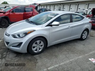 2016 Hyundai Elantra SE z VIN 5NPDH4AE1GH718858, wystawiony jako Copart lot #63568495 z przebiegiem Nie podano mil oraz Szkoda całkowita • Salvage title. Historia ofert i sprzedaży dostępna na DreamBid. Obrazek 1.