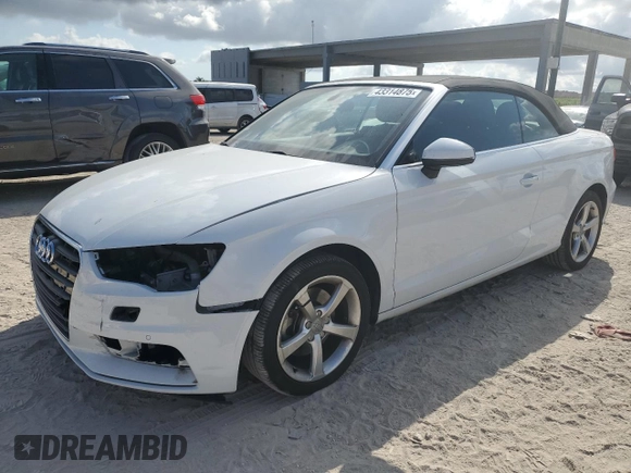 2015 Audi A3 1.8T Premium with VIN WAU6CLFF5F1135425, listed as a Copart auction lot 43314875 with 48,769 mi miles and Salvage Title. Bid and sale history available at carsss.com. Image 1.