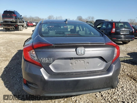 2016 Honda Civic Sedan EX-L with VIN 19XFC1F78GE001832, listed as a Copart auction lot 49682225 with 39,519 mi miles and Salvage Title. Bid and sale history available at carsss.com. Image 6.