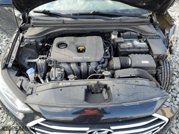 2017 Hyundai Elantra SE with VIN 5NPD84LF4HH172905, listed as a Copart auction lot 52244855 with 46,476 mi miles and Salvage Title. Bid and sale history available at carsss.com. Image 12.