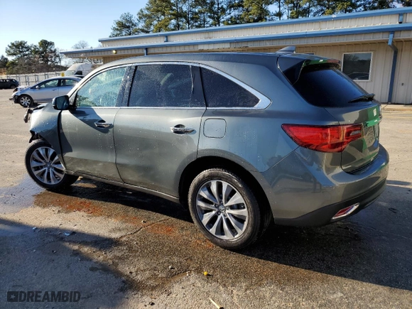 2016 Acura MDX w/Tech with VIN 5FRYD3H43GB017918, listed as a Copart auction lot 41677855 with 72,543 mi miles and Salvage Title. Bid and sale history available at carsss.com. Image 2.