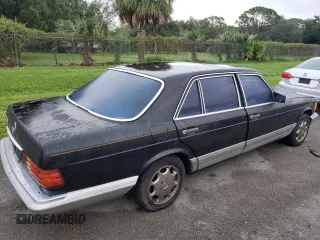 1985 Mercedes-Benz 500 with VIN WDBCA37D2FA121537, listed as a Copart auction lot 74276044 with Not Provided miles and Salvage Title. Bid and sale history available at carsss.com. Image 3.