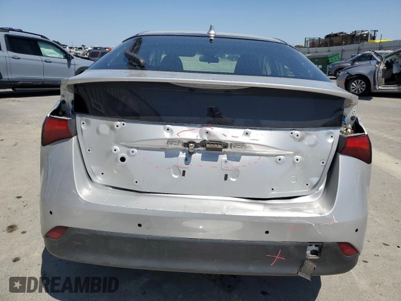 2020 Toyota Prius L Eco with VIN JTDKARFUXL3120671, listed as a Copart auction lot 57913335 with 67,933 mi miles and Salvage title. Bid and sale history available at DreamBid. Image 6.