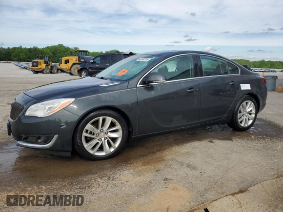 2014 Buick Regal with VIN 2G4GK5EX1E9215732, listed as a Copart auction lot 53346335 with 115,297 mi miles and Salvage title. Bid and sale history available at DreamBid. Image 1.