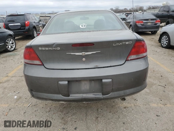2004 Chrysler Sebring Limited with VIN 1C3AL66R24N289268, listed as a Copart auction lot 84849204 with 146,164 mi miles and Salvage Title. Bid and sale history available at DreamBid. Image 6.