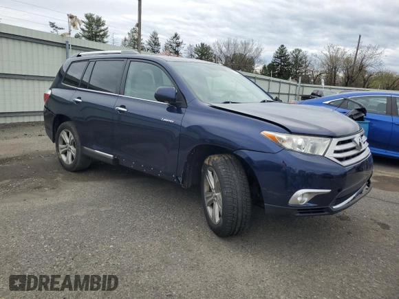 2012 Toyota Highlander Limited with VIN 5TDDK3EH4CS161514, listed as a Copart auction lot 51595545 with 162,068 mi miles and Salvage Title. Bid and sale history available at carsss.com. Image 4.
