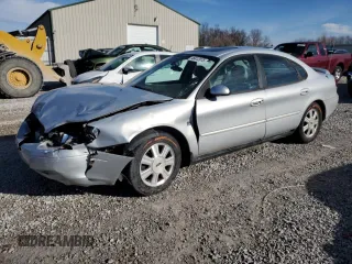 2003 Ford Taurus SEL Deluxe with VIN 1FAHP56S63A196132, listed as a Copart auction lot 46412075 with 208,552 mi miles and Salvage Title. Bid and sale history available at carsss.com. Image 1.